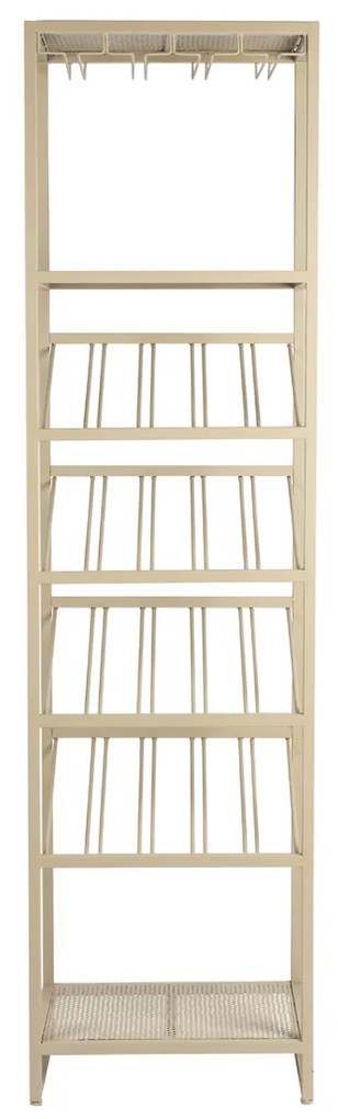 Zuiver Cantor S Beige Wijnrek Metaal - 48x35x180cm.