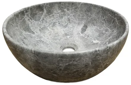 Lambini Designs Colorno waskom marmer 41cm tundra grey