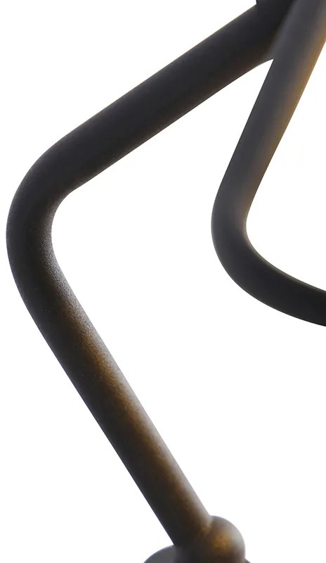 Klassieke notarislamp zwart met opaal glas - Banker