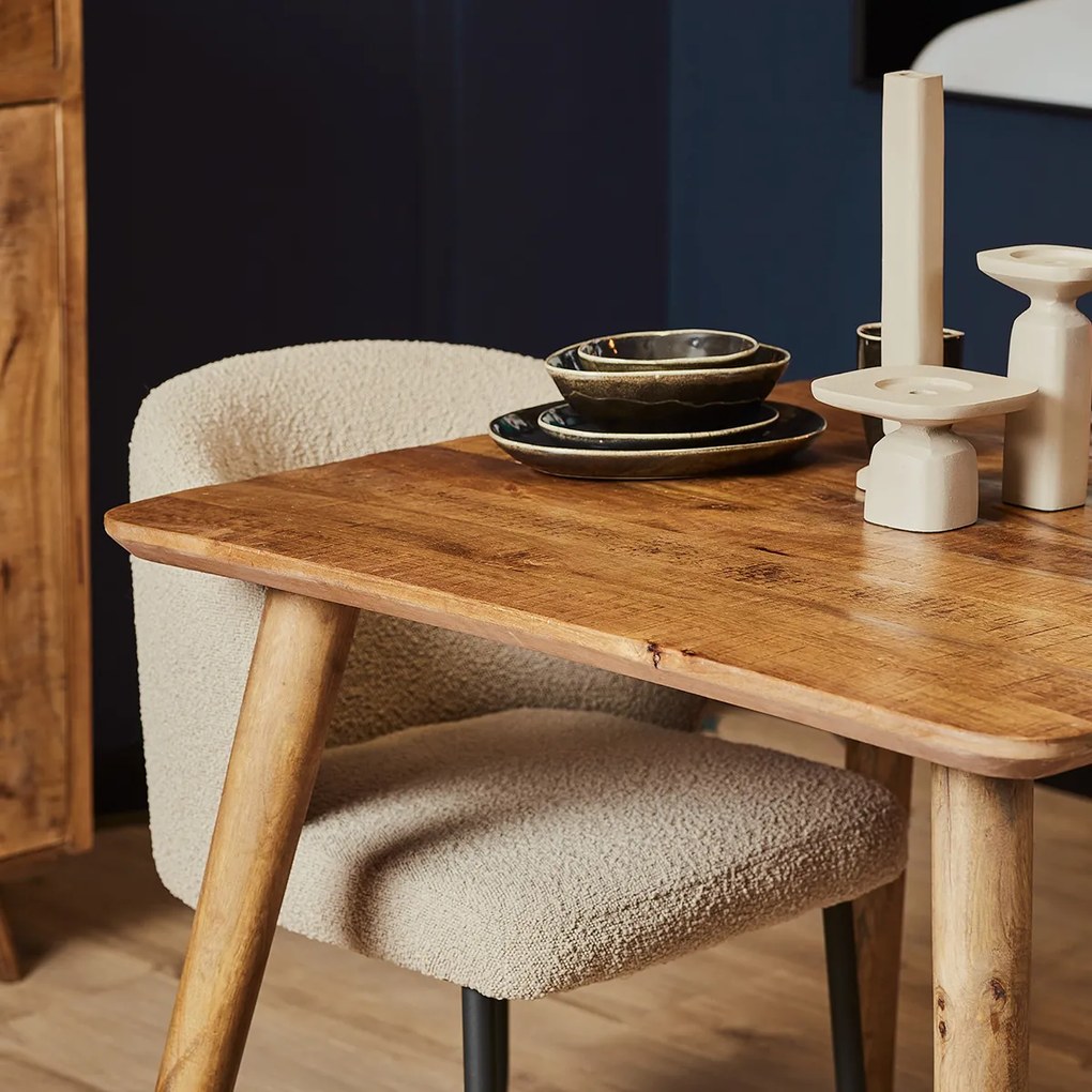 Starfurn Omaha Eettafel Mangohout 90 Cm - 90 X 90cm.