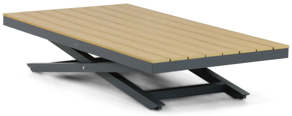 Hoek loungeset 6 personen Aluminium/Polywood (grey teakfinish) Grijs Lifestyle Garden Furniture Santiago