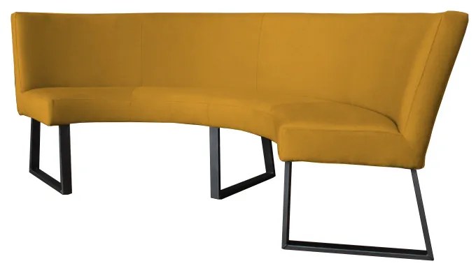 Eetkamerbank - Rotterdam - stof Element goud 08 - geschikt voor tafel 130 cm