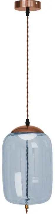 LED Plafondlamp Hangend Glas Blauw APP443-CP