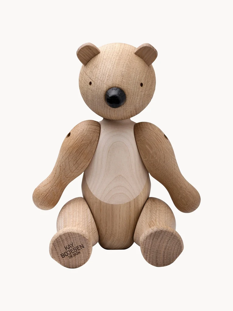 Handgemaakt decoratief object Bär van eikenhout