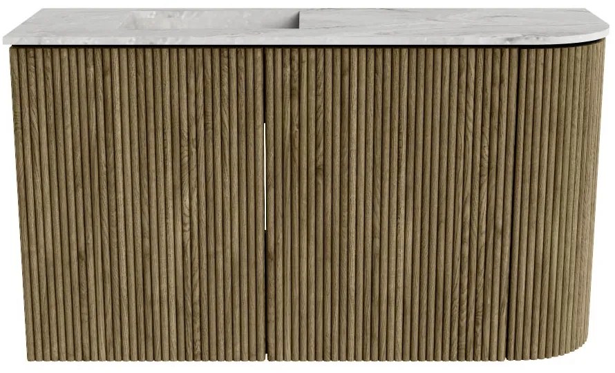 Mondiaz Joya DLux 70cm toiletmeubel ronding rechts dusk met wastafel faye links 1 kraangat glace