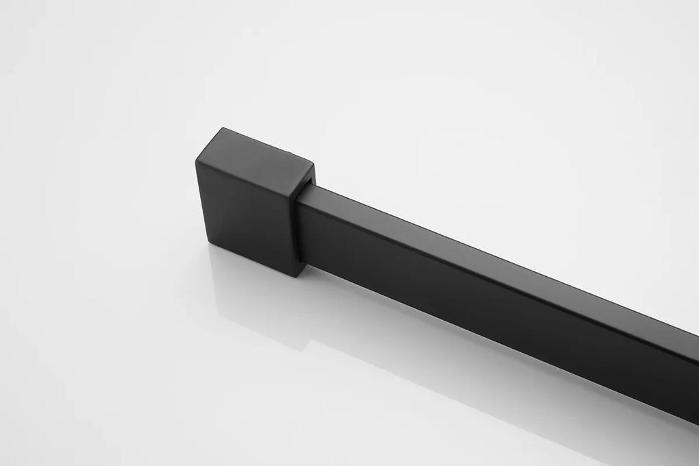 Saniclear Modern Nero profielloze inloopdouche 90x200 zwart mat