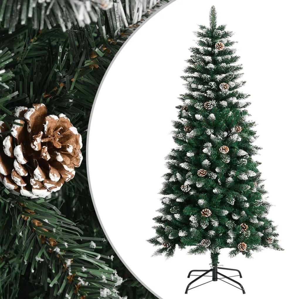 vidaXL Kunstkerstboom met standaard 120 cm PVC groen