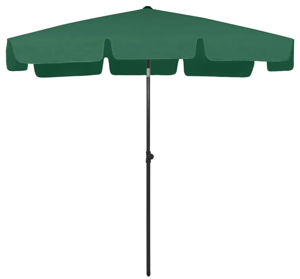 vidaXL Strandparasol 200x125 cm groen