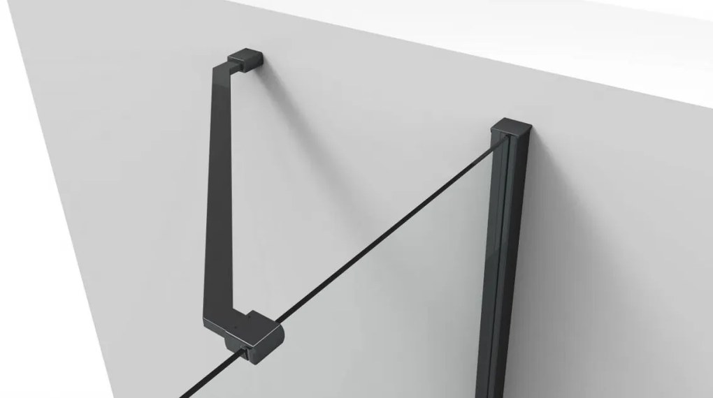 van Rijn ST02 hoekcabine 78x108cm met draaideuren zwart