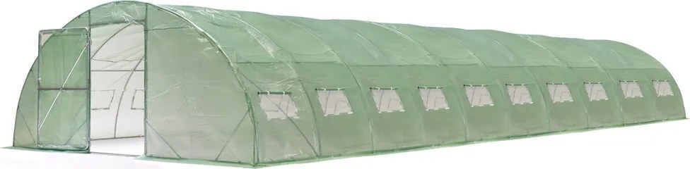 Groene folietunnel 5x10m met deur Tuinpunt