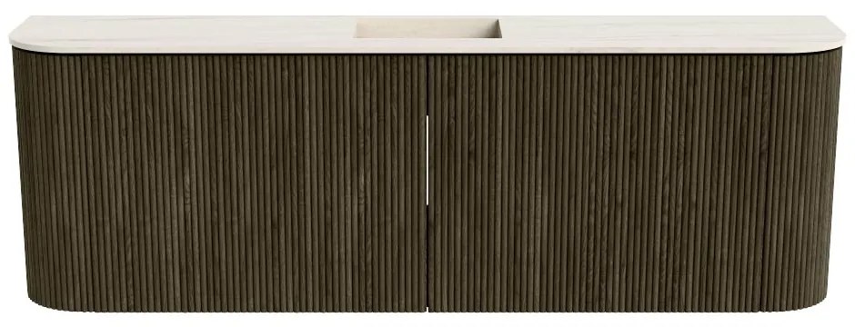 Mondiaz Joya DLux 125cm toiletmeubel ronding links/rechts shadow met wastafel faye midden zonder kraangat meli