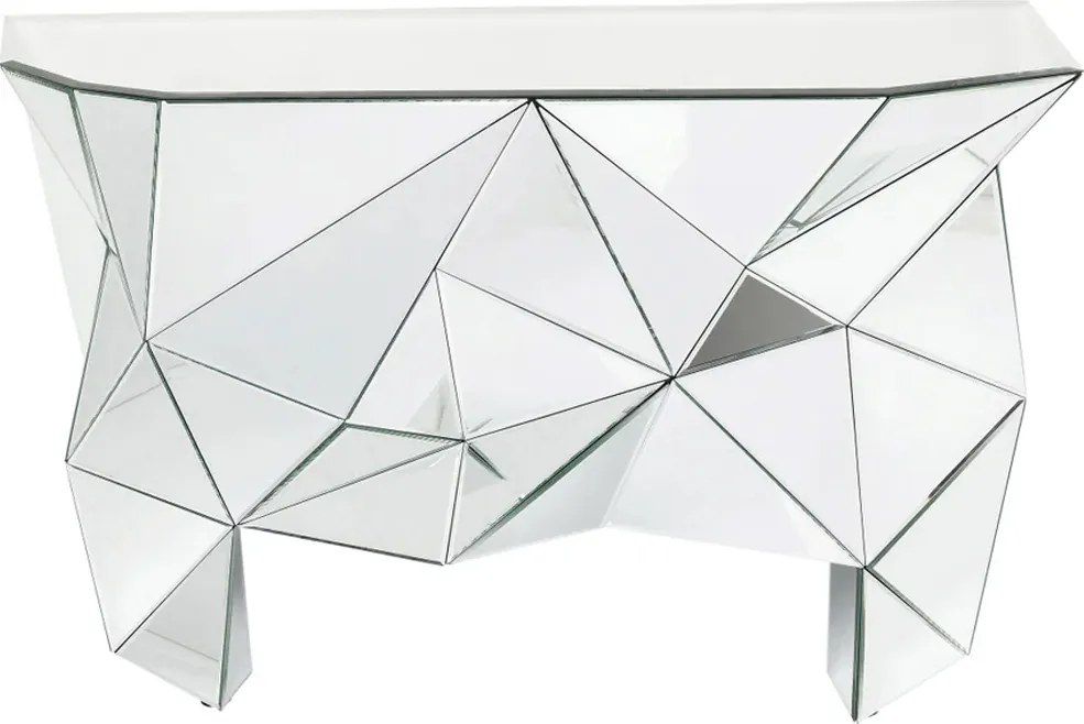 Design Sidetable Spiegelglas - 126 X 38.5cm.