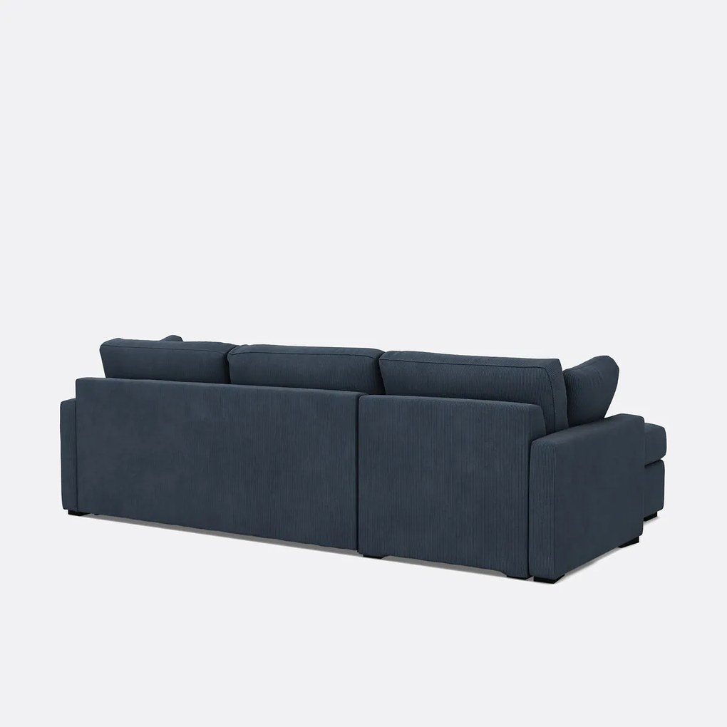 Hoekbank, omvormbaar, 4-zits, ribfluweel, Comfort Bultex® TIMOR