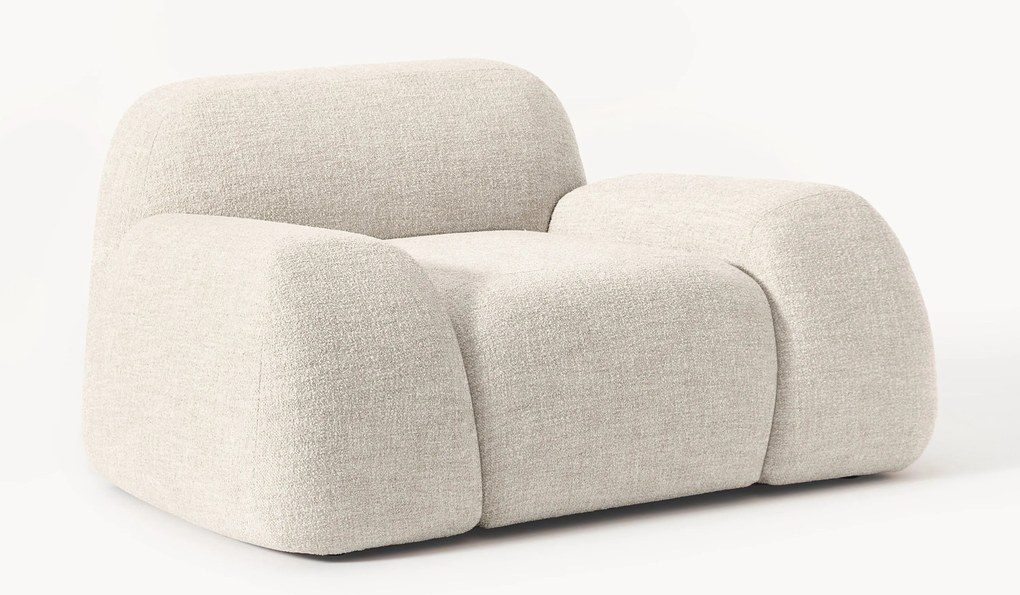 Loungefauteuil Wolke van bouclé