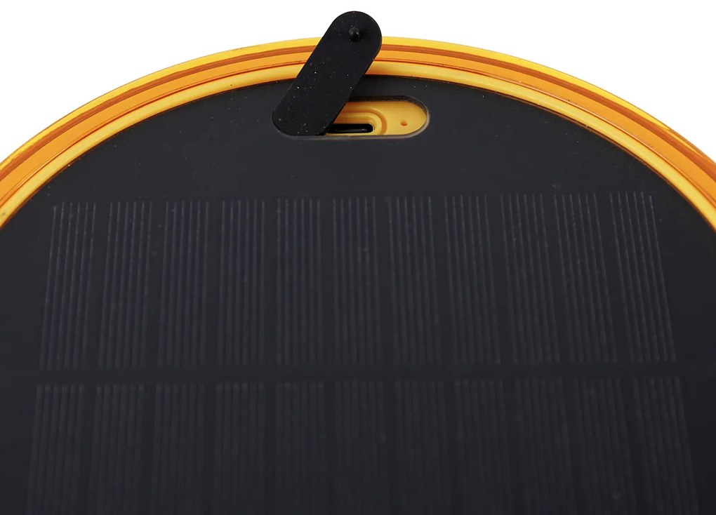 Tafellamp oranje kunststof incl. LED solar oplaadbaar IP44 - Ambar