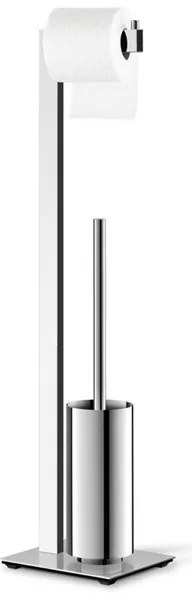 Zack LINEA Toiletbutler - 73x15x18cm - vrijstaand - spiegelglans RVS 40027