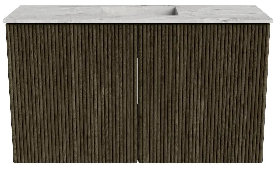 Mondiaz Joya DLux 70cm toiletmeubel shadow met wastafel faye midden zonder kraangat glace