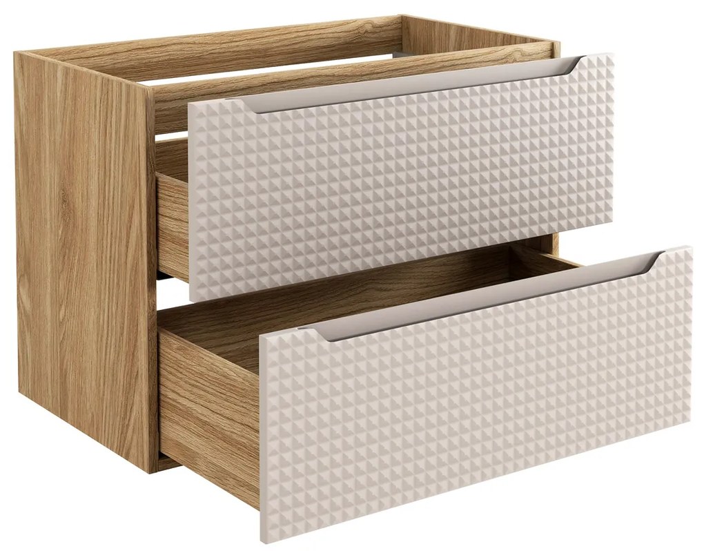 Comad Luxor Beige onderkast met 2 lades 80cm beige