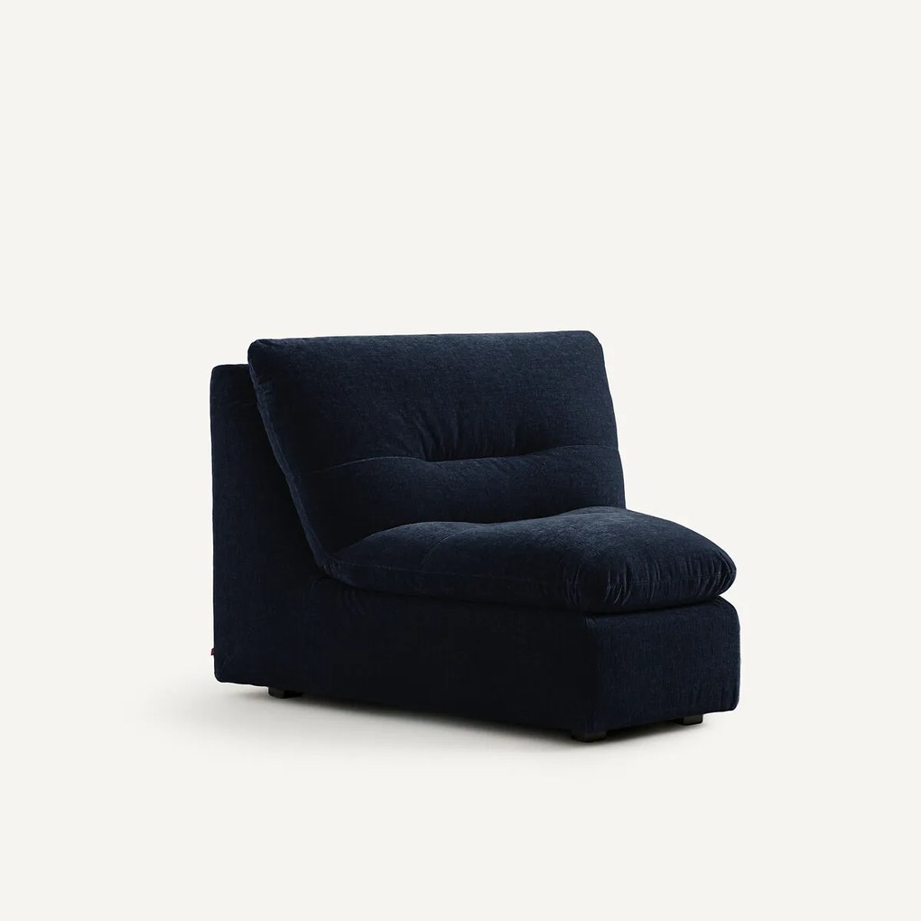 Modulaire hoekzetel in chenille fluweel, Giuliano