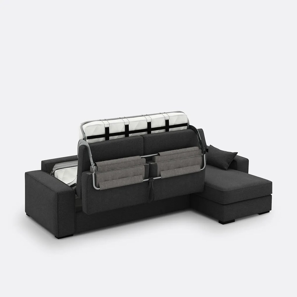 Gestructureerde hoekslaapbank Comfort Bultex®, Cécilia