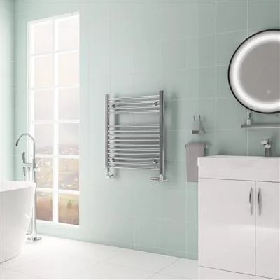 Eastbrook Biava multirail handdoekradiator 60x70cm 344W chroom