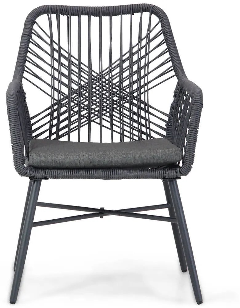 Tuinset 4 personen 180 cm Rope /Aluminium/teak Grijs Domani Furniture Foris/Matale