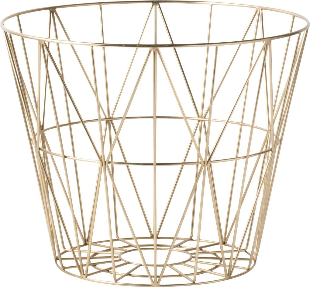 Ferm Living Wire Basket Brass opbergmand large
