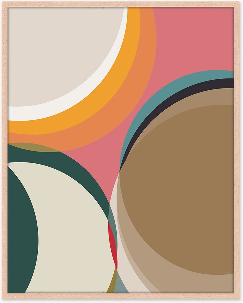 Ingelijste digitale print Geometric Art