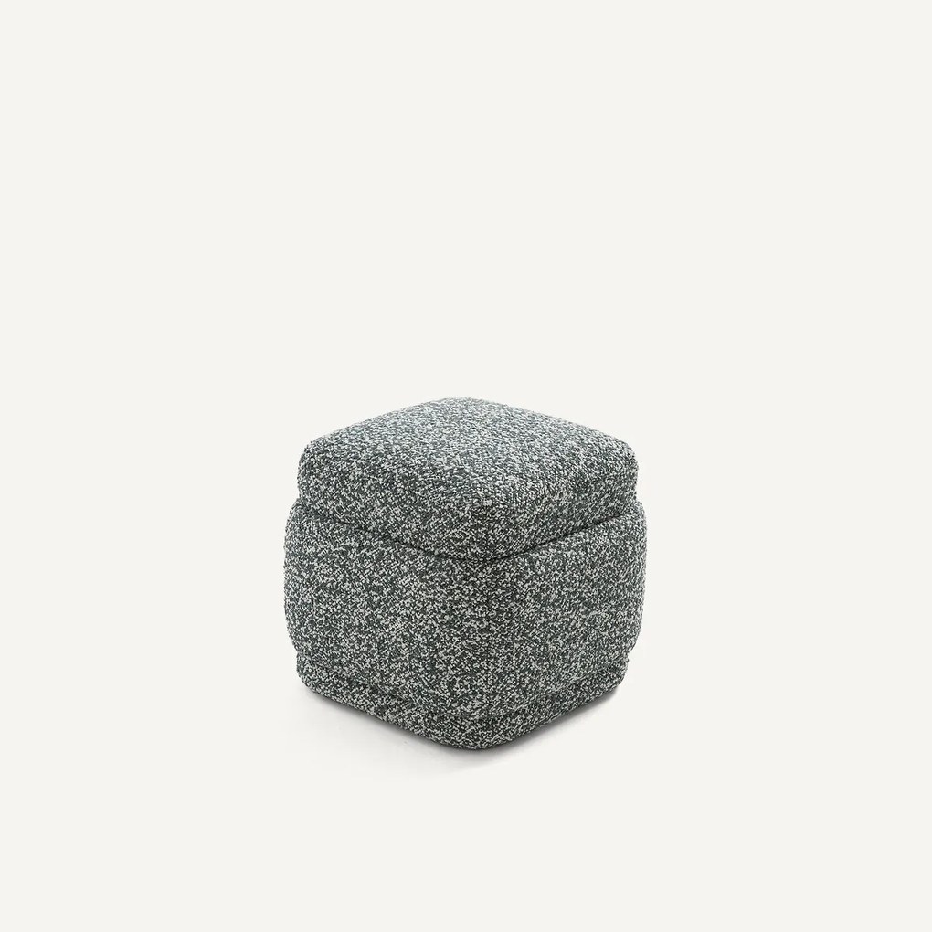 Poef in gemêleerde badstof, CLEOPHEE