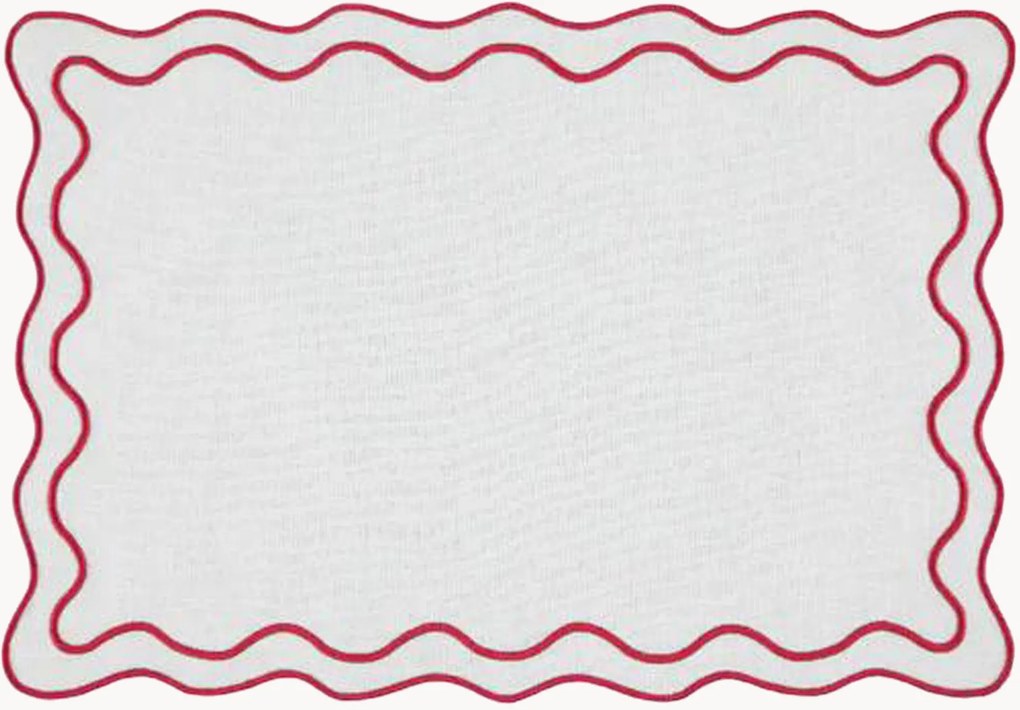 Placemat Beja met geborduurde rand