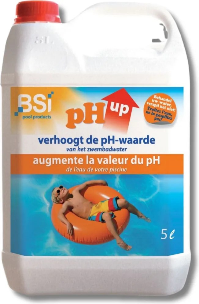 BSI pH Up liquid 5L - verhoogt de pH-waarde van je zwembad of spa