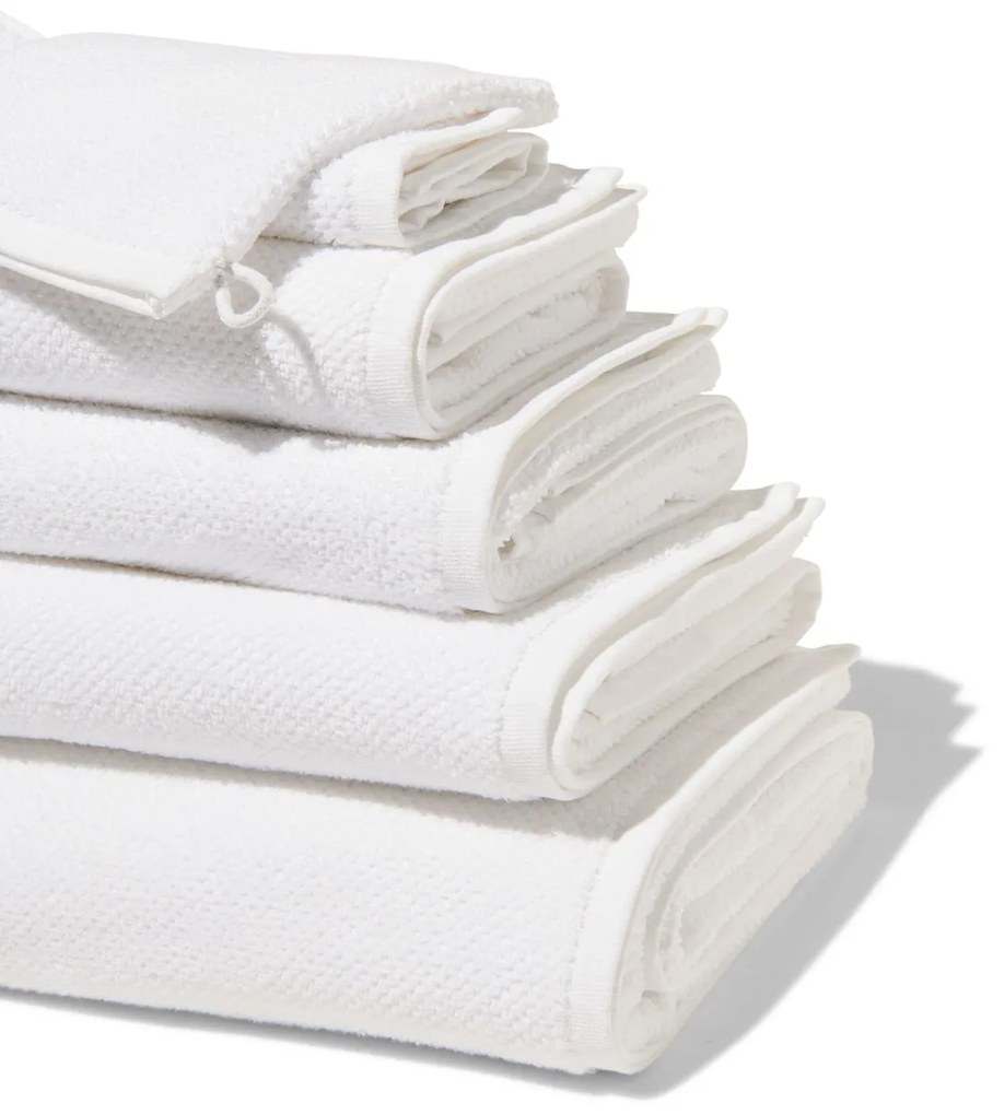 HEMA Handdoeken Tweedekans Recycled Katoen Wit (wit)