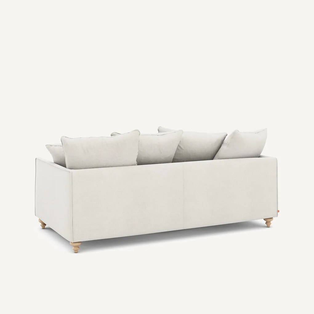 3-zits slaapbank van linnen fluweel, LAZARE