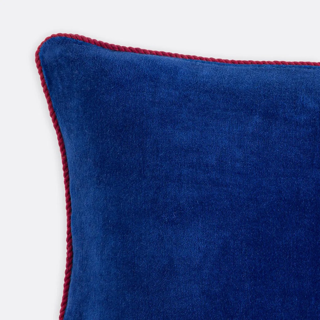 Tweekleurige rechthoekige kussenhoes 60x40 cm, fluweel, GUSALI