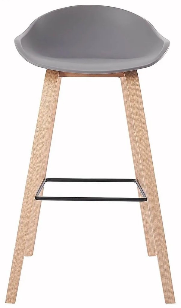 House of Rebels Barkruk - Romeo - 65 cm - Grijs - Hout - House of Rebels