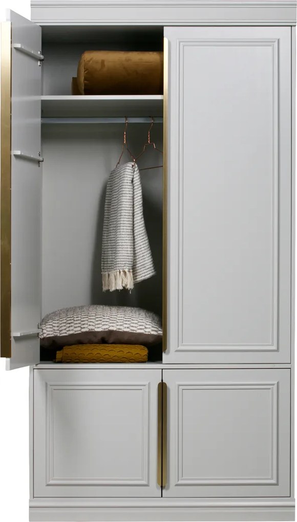 BePureHome Organize Kledingkast Met Lambrisering - 110x62x215cm.