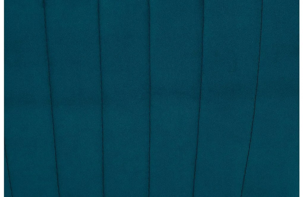 Goossens Eetkamerstoel Rob blauw velvet stof leuning, urban industrieel