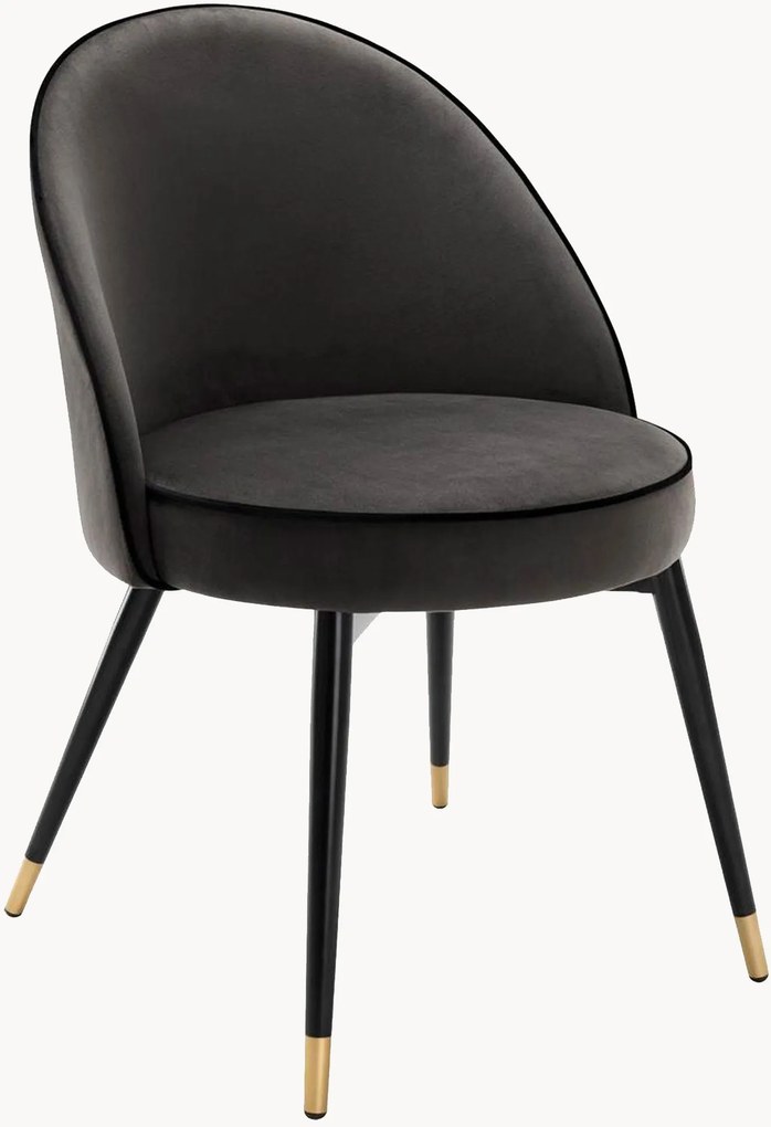 Fluwelen stoelen Cooper (2-delig)