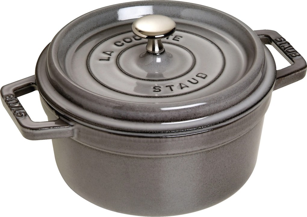 Staub La Cocotte Cocotte 22 cm / 2,5 l, Rond, Grafietgrijs - La Cocotte - Staub