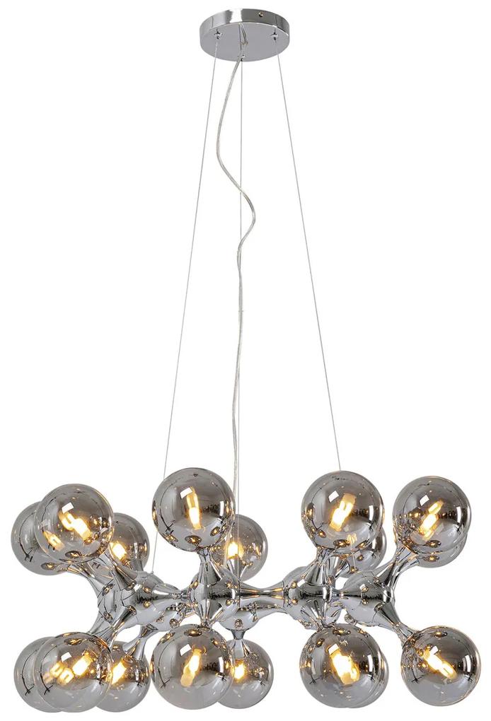 Kare Design Atomic Balls Hanglamp Glazen Bollen Zilver