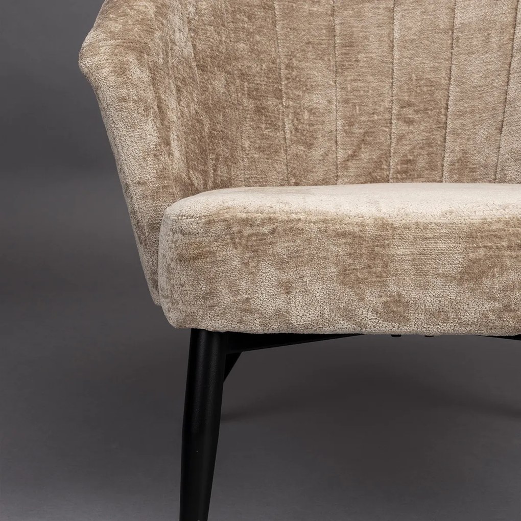 Dutchbone Georgia Fauteuil Beige Velvet