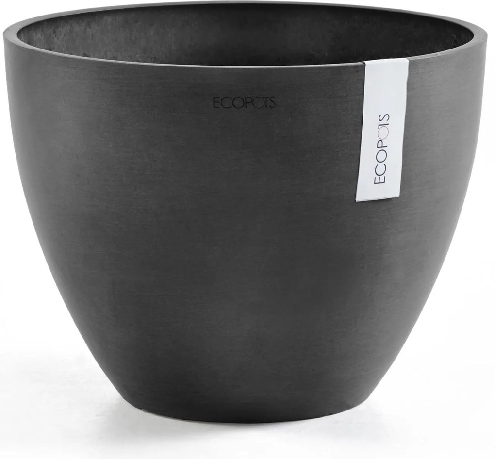 Ecopots bloempot Antwerp 50- Rond - Dark Grey - Diameter 50 x H38,8 cm
