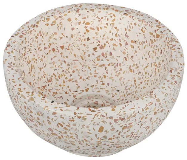 Differnz Boomer Waskom - 21x12cm - rond - Terazzo - Beige 36.102.31