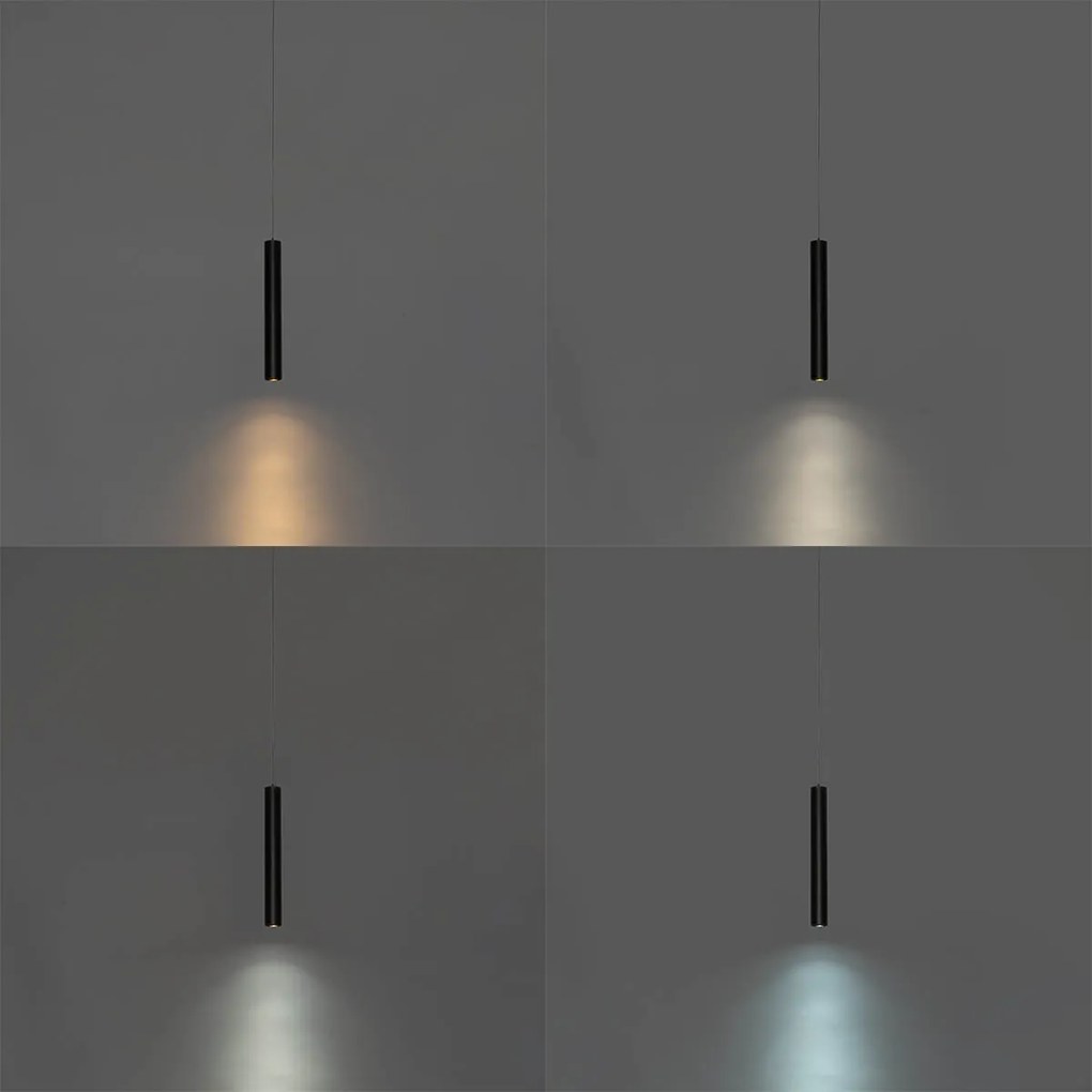 Moderne hanglamp zwart voor railsysteem 1-fase 4.5W 3000K - Magnetic Cassie