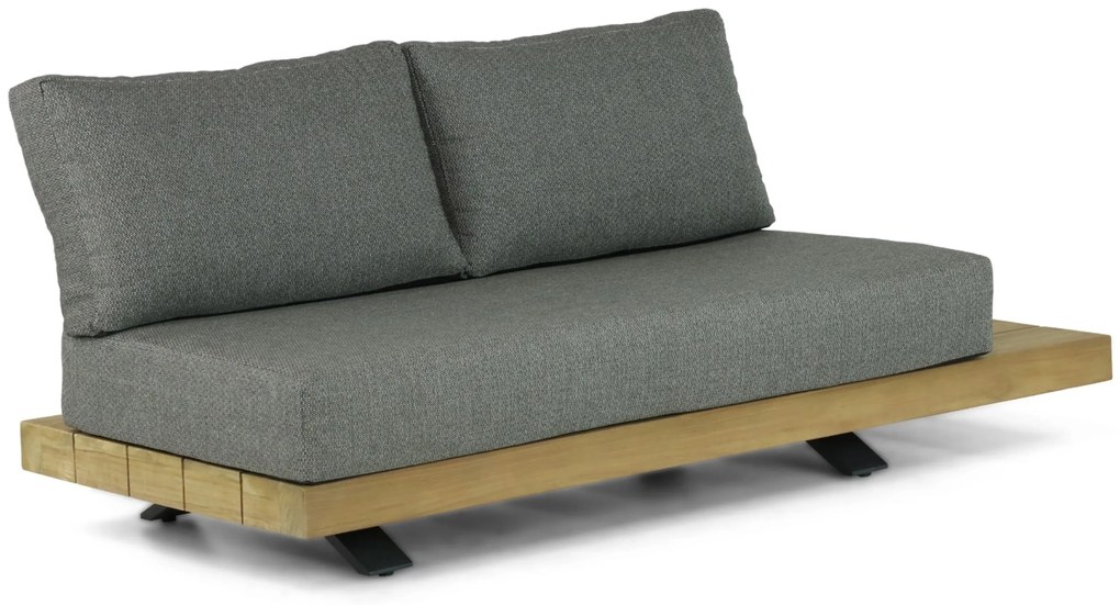 Hoek loungeset 6 personen Teak Old teak greywash Santika Furniture Santika