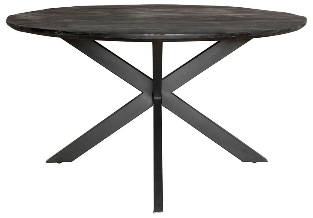 Starfurn New York Ronde Eettafel Zwart Hout 140 Cm - 140 X 140cm.