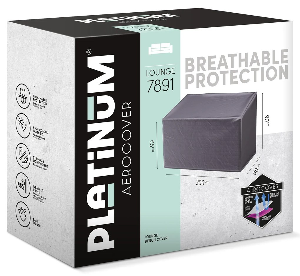 Platinum AeroCover Loungebankhoes hoge rug 200x90xH65/90
