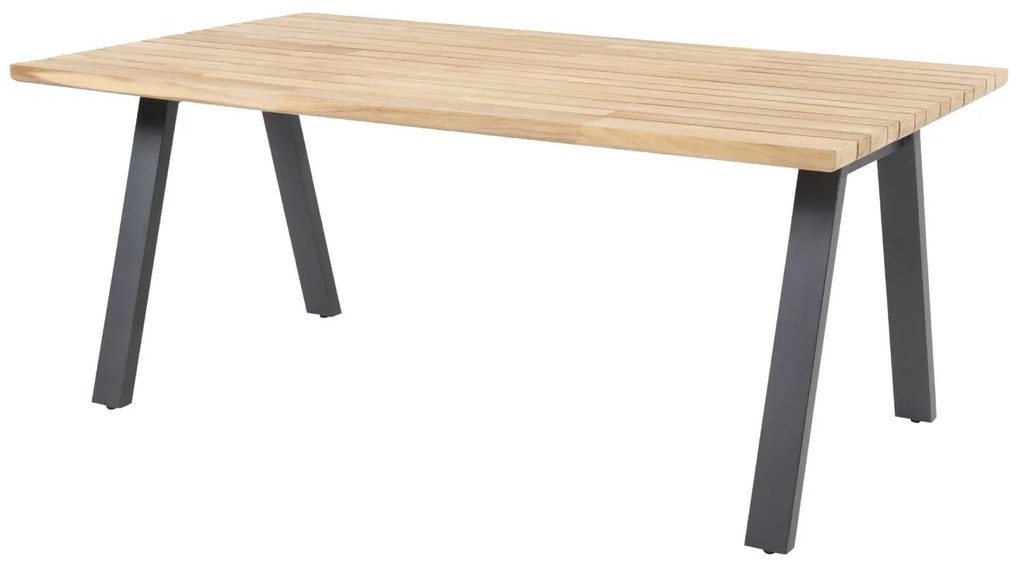 4 Seasons Outdoor Aprilla tuinset pure met Ambassador tafel met teak blad 240 x 100 cm * Sale * Tuinset   houtkleur weerbestendig