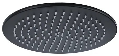 Fortifura Calvi Hoofddouche 30cm - rond - 6mm - zwart mat SW1139120