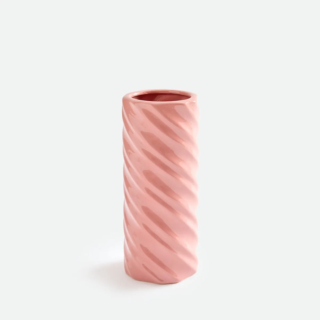 Gedraaide vaas, van keramiek, hoogte 27 cm, DEHEN